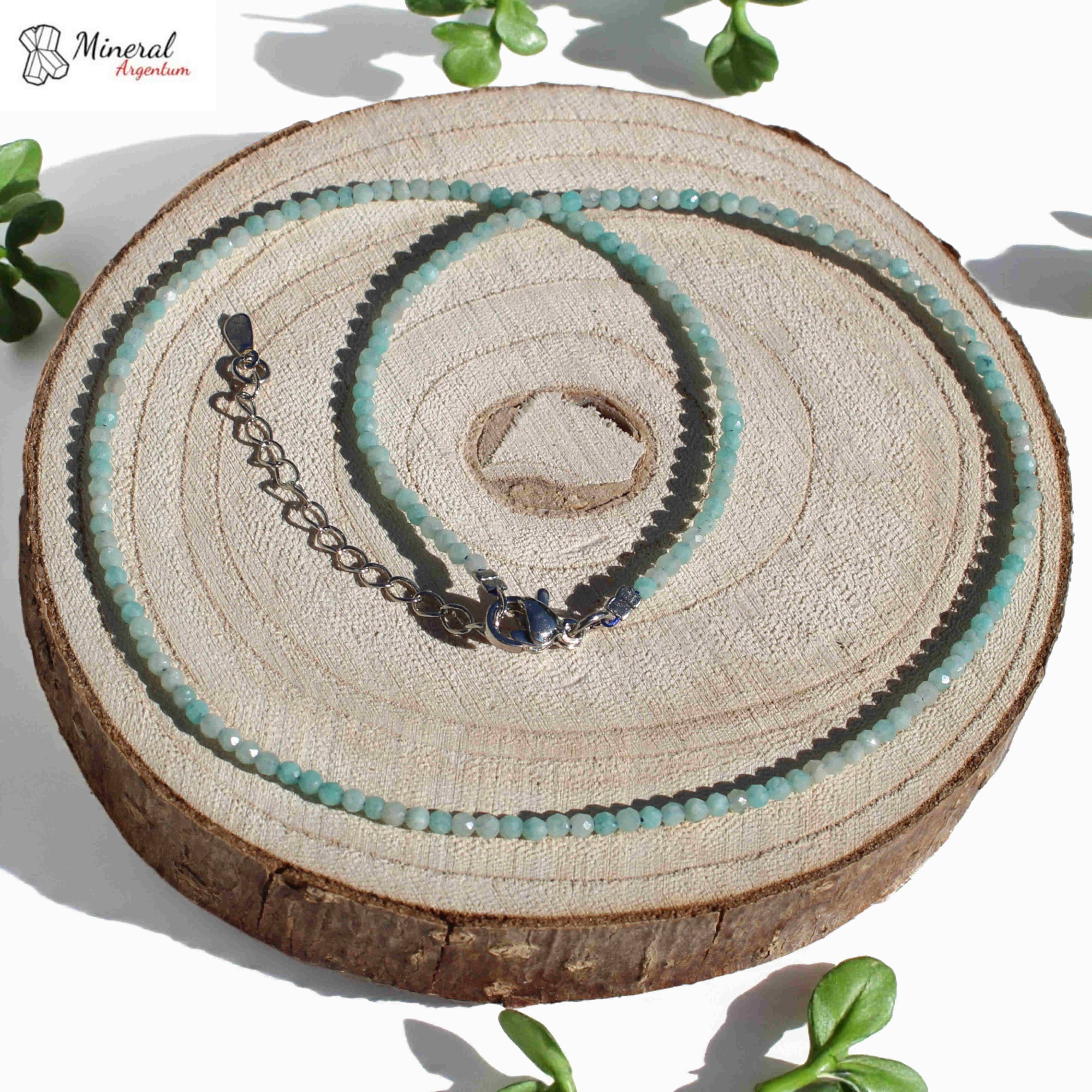 Fazetovaný náhrdelník z Amazonitu