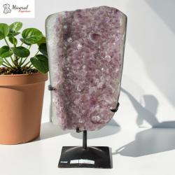 Ametystová drúza na kovovém stojánku 13,10 kg