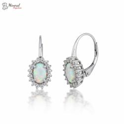 Náušnice ze stříbra a Opálu