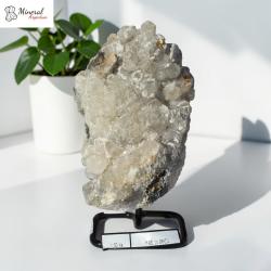 Kalcitová drúza na kovovém stojánku 1,50 kg