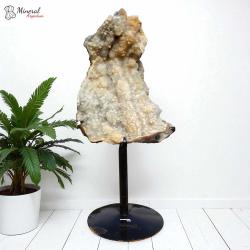 Kalcitová drúza na kovovém stojánku 25,5kg