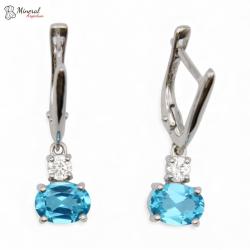 Náušnice ze stříbra a Apatitu