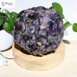 Minerální lampička Ametyst