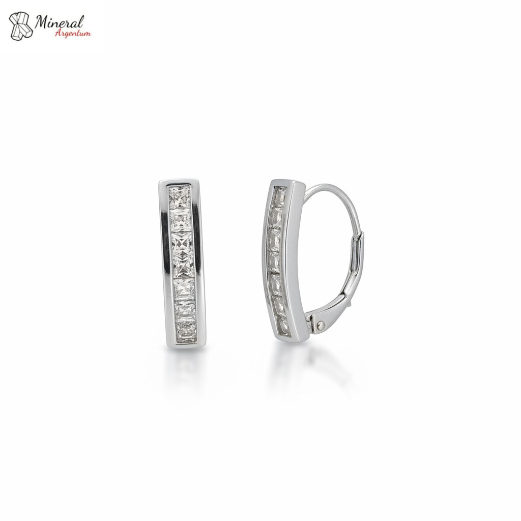 Dámské stříbrné náušnice AG