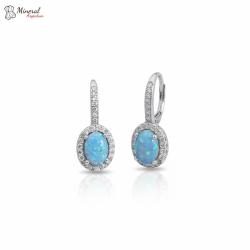 Náušnice ze stříbra a Opálu