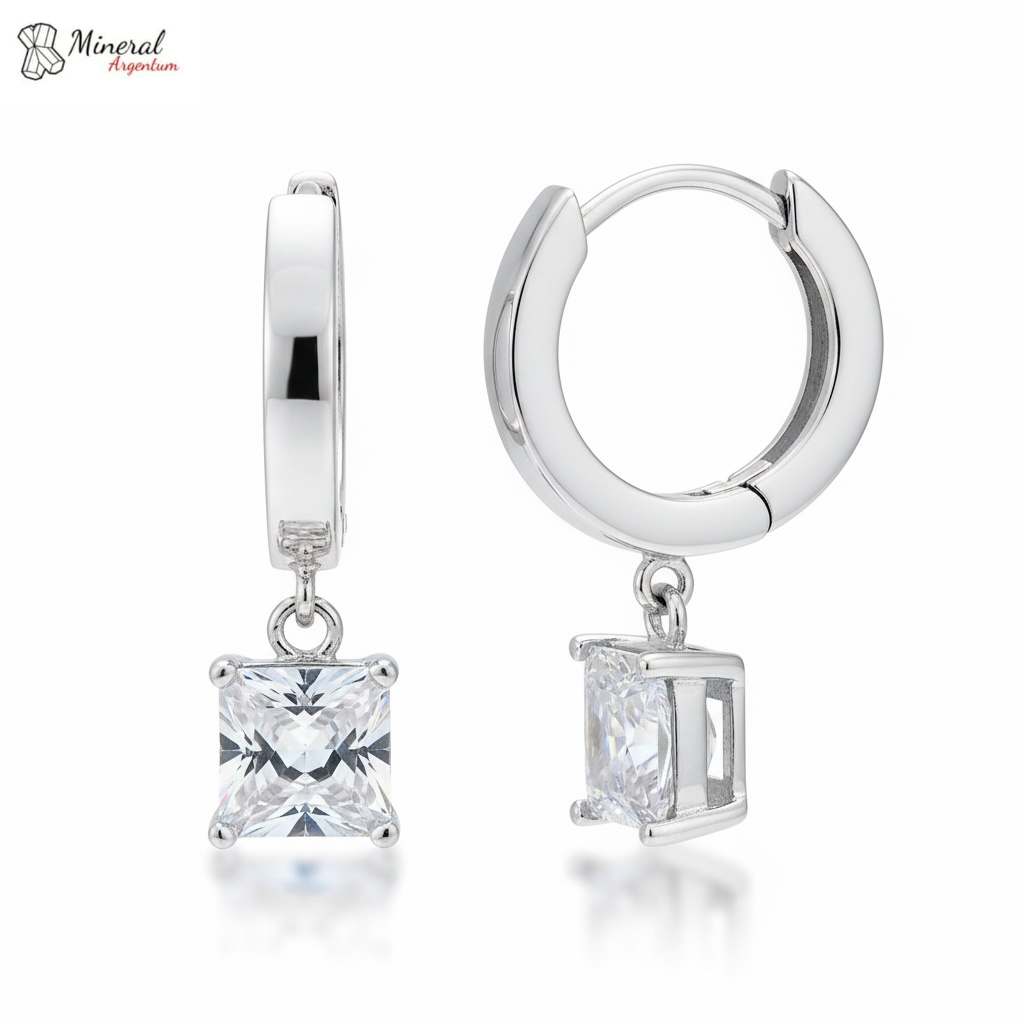 Dámské stříbrné náušnice AG