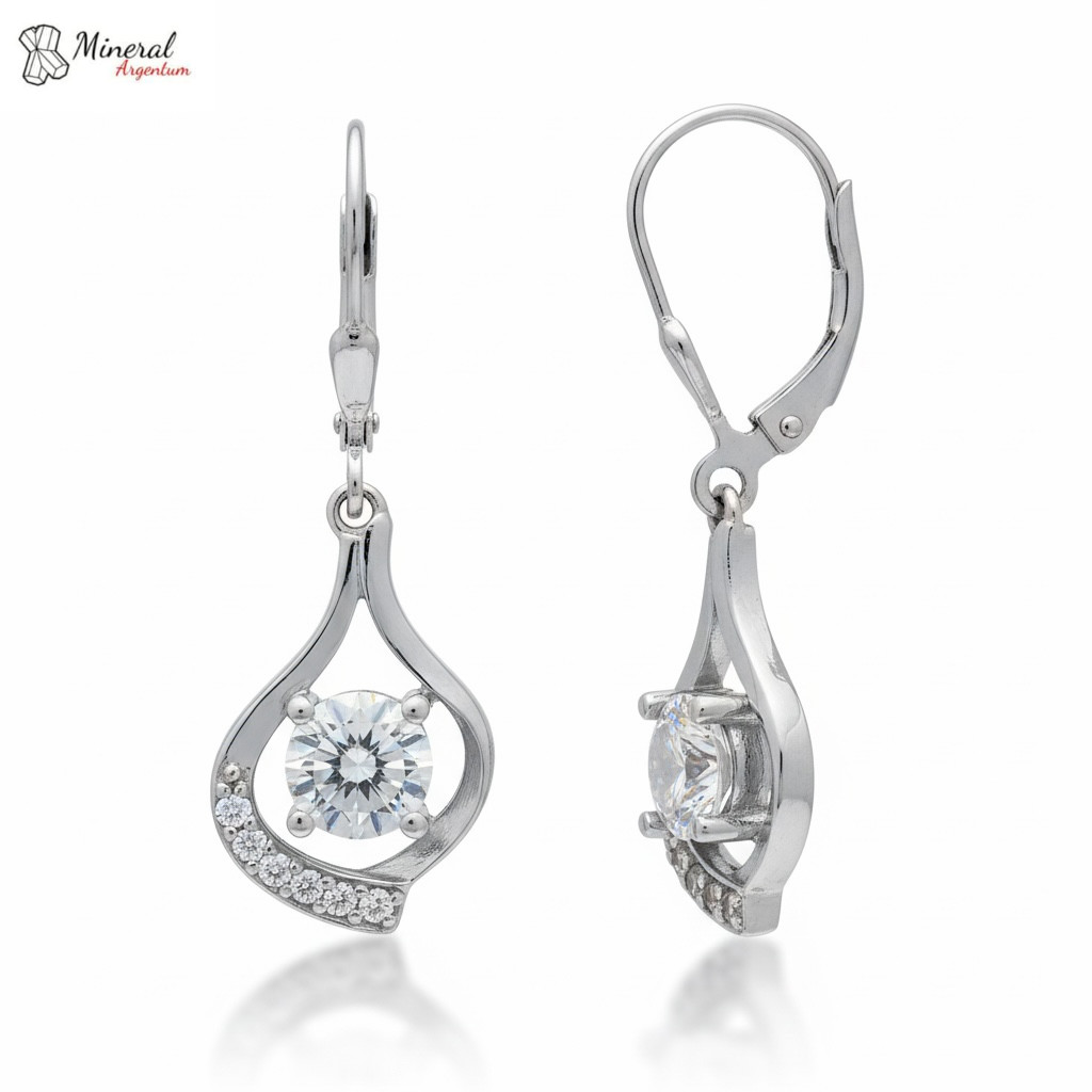 Dámské stříbrné náušnice AG