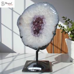 Ametyst na kovovém stojánku 6,30 kg