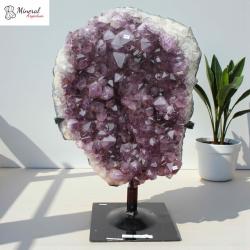 Ametystová drúza na kovovém stojánku 19,30 kg