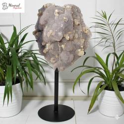 Ametystová drúza na kovovém stojanu 51 kg