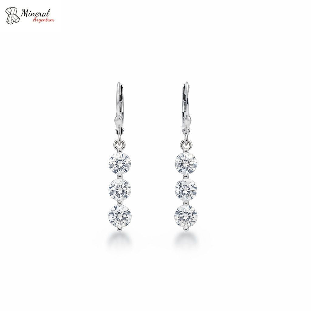 Dámské stříbrné náušnice AG