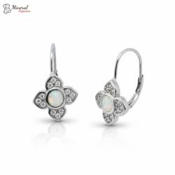 Náušnice ze stříbra a Opálu