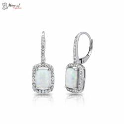 Náušnice ze stříbra a Opálu