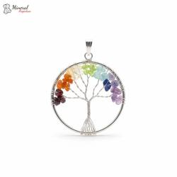 Přívěsek z mixu minerálů a chirurgické oceli