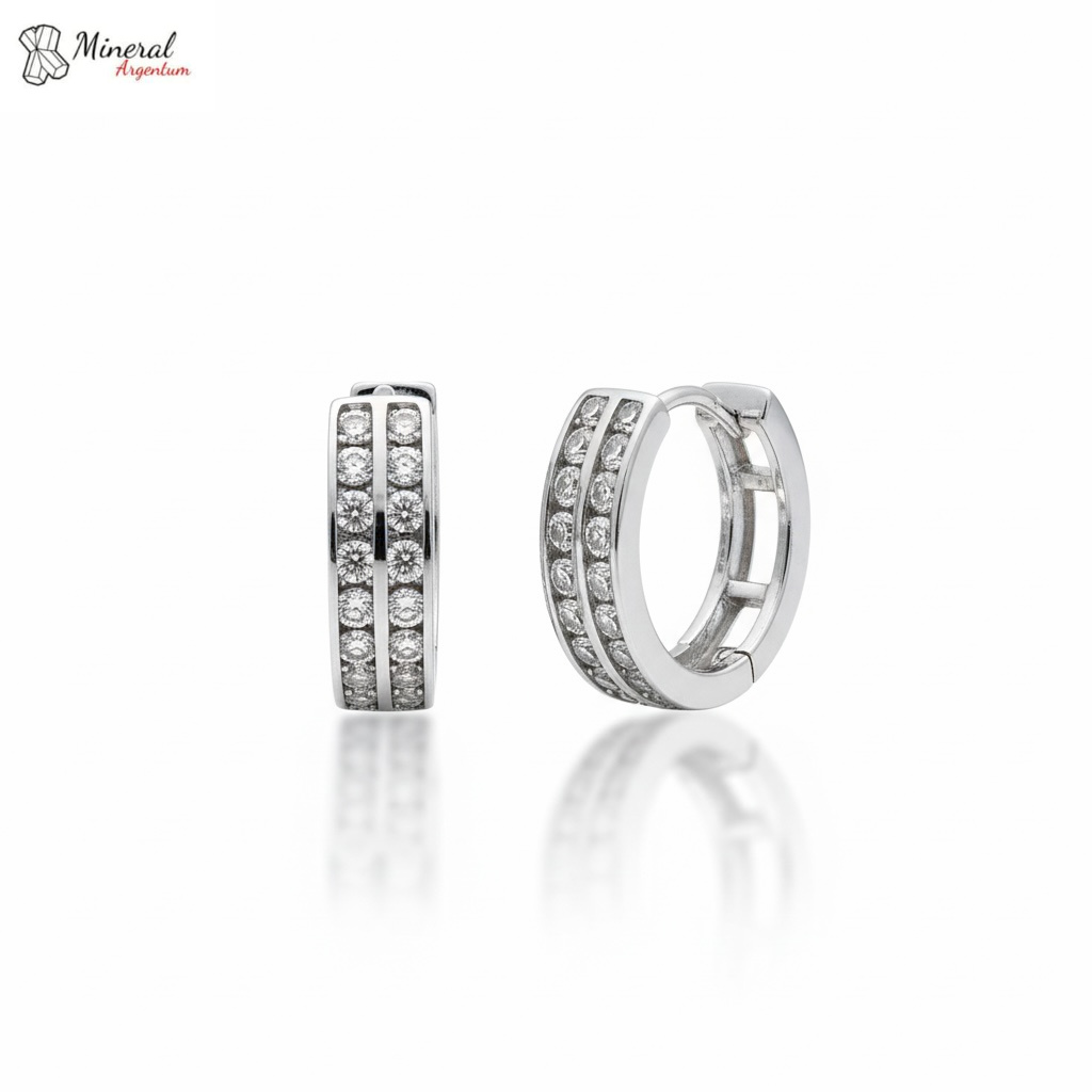 Dámské stříbrné náušnice AG