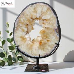 Citrín na kovovém stojánku 5,152 kg