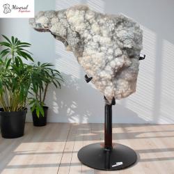 Kalcitová drúza na kovovém stojánku  10,41 kg